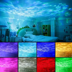 USB LED Starry Sky Projector Lamp – RGB Aurora Light with Remote Control