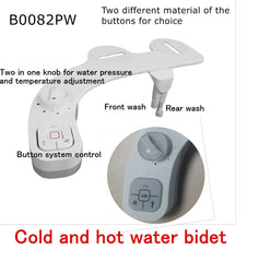 Hot & Cold Water Bidet Attachment – Dual Nozzle, Non-Electric