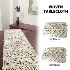 Macrame Table Runner with Tassels