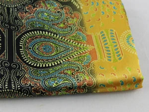 Soft Charmeuse Paisley Satin Fabric
