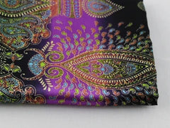 Soft Charmeuse Paisley Satin Fabric