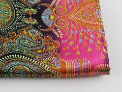 Soft Charmeuse Paisley Satin Fabric