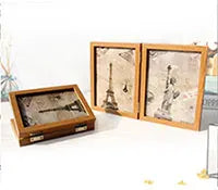5Pcs Wooden Photo Frame Set – Multi-Size Picture & Certificate Display
