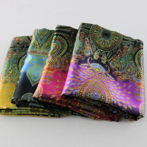 Soft Charmeuse Paisley Satin Fabric