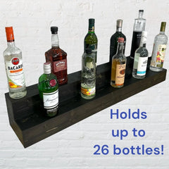 2-Tier Freestanding Liquor Bottle Display Shelf