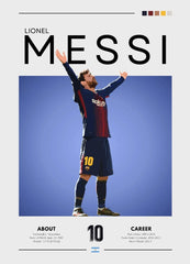 Football Celebrity Canvas Poster – Modern Sports Wall Art for Home & Gifts