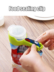 Food Storage Clip with Pour Spout – Resealable Bag Clip for Kitchen Organization
