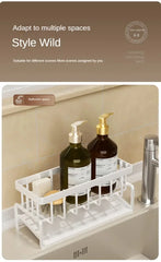Multifunctional Sink Sponge Rack – Kitchen Organizer & Drainer