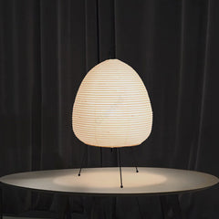 Japanese Rice Paper Table Lamp – Tripod Lantern Style LED Desk Light