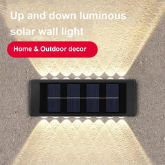 Outdoor Solar Wall Lamp – Waterproof Up & Down Light for Garden and Home