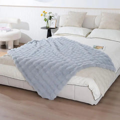 200cm Winter Throw Blanket – Thickened Plush Bubble Design