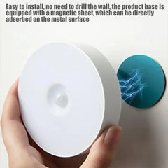 PIR Motion Sensor LED Night Light – USB Rechargeable Wireless Closet Lamp
