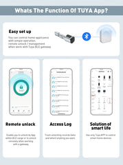 RAYKUBE V1 Smart Cylinder Lock – Tuya BLE, Fingerprint & Password Unlock