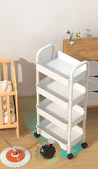Mobile Storage Cart – Multifunctional Organizer Rack with Wheels