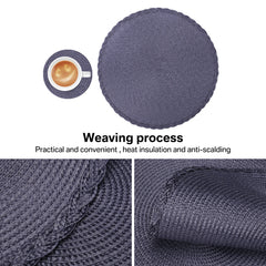 Round Braided Placemats Set of 6