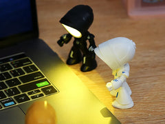 Mini Cartoon Pet Table Lamp – Folding, Dimmable, Battery-Powered LED Light