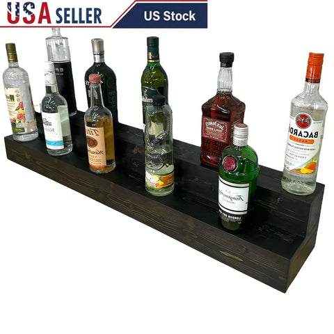 2-Tier Freestanding Liquor Bottle Display Shelf