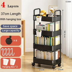 Mobile Storage Cart – Multifunctional Organizer Rack with Wheels