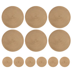 Round Braided Placemats Set of 6