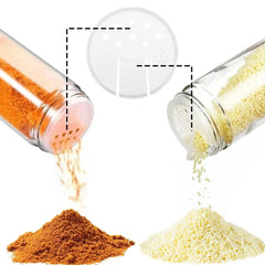 12 pcs Glass Spice Jars with Bamboo Lids