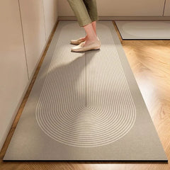 Japanese-Style Diatomite Kitchen Mat – Super Absorbent & Anti-Slip Soft Floor Rug