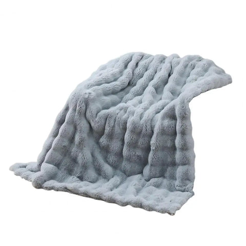 200cm Winter Throw Blanket – Thickened Plush Bubble Design