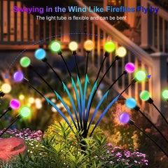 12-Pack Solar Firefly Lights – Waterproof Starburst Garden & Pathway Lamps