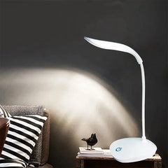 LED Reading Desk Lamp – Portable USB Rechargeable Touch Dimming Light