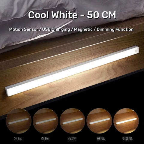 Rechargeable Motion Sensor LED Cabinet Light – Portable Induction Bar Lamp