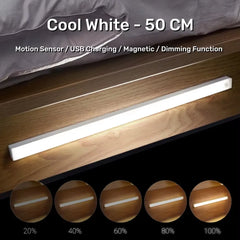 Rechargeable Motion Sensor LED Cabinet Light – Portable Induction Bar Lamp