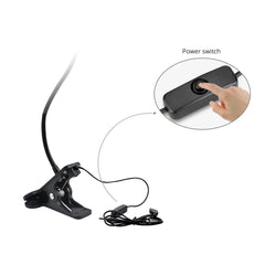 USB LED Reading Lamp – Flexible Clip-On Bedside & Desk Light