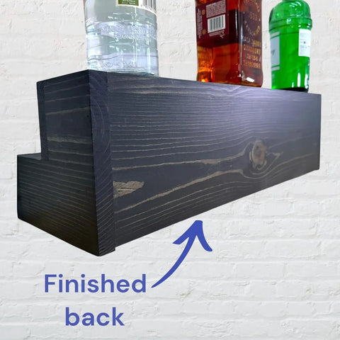 2-Tier Freestanding Liquor Bottle Display Shelf