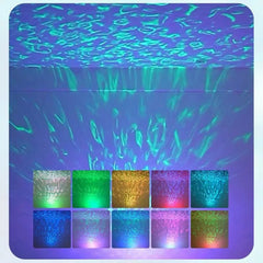 USB LED Starry Sky Projector Lamp – RGB Aurora Light with Remote Control