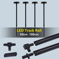 Full Set LED Track Light – GU10 Spotlight Ceiling Rail System