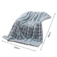 200cm Winter Throw Blanket – Thickened Plush Bubble Design