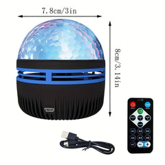 USB LED Starry Sky Projector Lamp – RGB Aurora Light with Remote Control