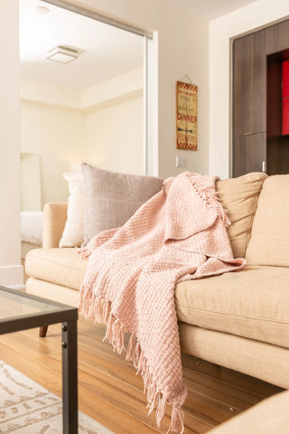 Chenille Basket Weave Throw Blanket – Steel Grey Polyester