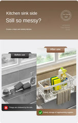 Multifunctional Sink Sponge Rack – Kitchen Organizer & Drainer