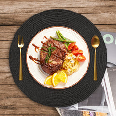 Round Braided Placemats Set of 6