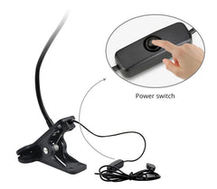 USB LED Reading Lamp – Flexible Clip-On Bedside & Desk Light
