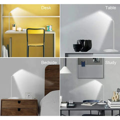 LED Reading Desk Lamp – USB Rechargeable Touch-Dimming Table Light