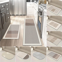 Super Absorbent Diatomite Kitchen Mat – Long Anti-Slip Washable Floor Rug