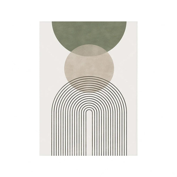 Nordic Sage Green Botanical Canvas Prints