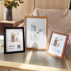 5Pcs Wooden Photo Frame Set – Multi-Size Picture & Certificate Display