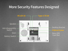 Staniot 7" Wireless Home Alarm System – WiFi/4G Smart Security Kit with Siren