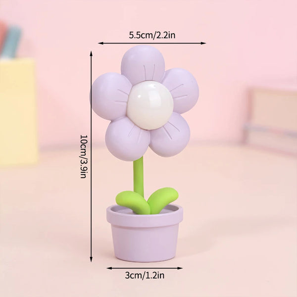 Mini LED Flower Night Light – Cute Table Lamp & Bedroom Decor Gift