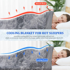Cooling Tie Dye Blanket – Lightweight Summer Blanket for Hot Sleepers