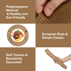 Round Braided Placemats Set of 6