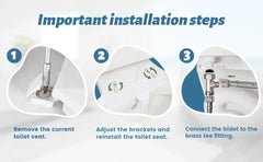 SAMODRA Non-Electric Bidet – Dual Nozzle Toilet Seat Attachment