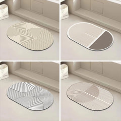 Super Absorbent Diatomite Kitchen Mat – Long Anti-Slip Washable Floor Rug